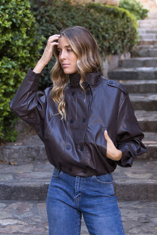 🤎 Chaqueta Trench Chocolate