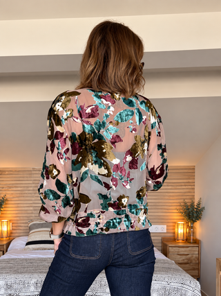 Bomber Velvet Bloom