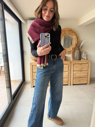 Bufanda Ribete Dorado