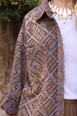 Chaqueta Oversize Mosaic