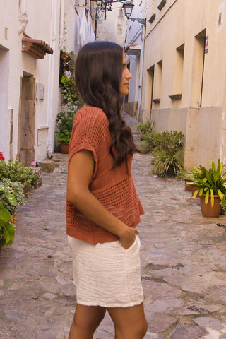 Top crochet Calado