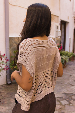 Top crochet Calado