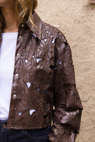 Chaqueta Fleur Chocolate