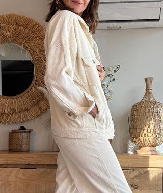 Chaqueta Pana Oversize