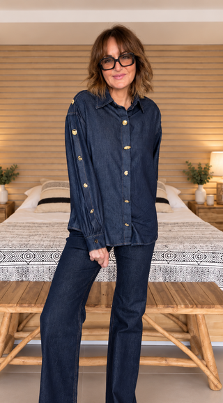 Camisa Denim Gold
