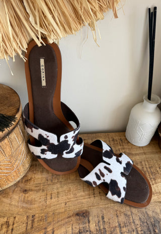 Sandalia bio plana cow