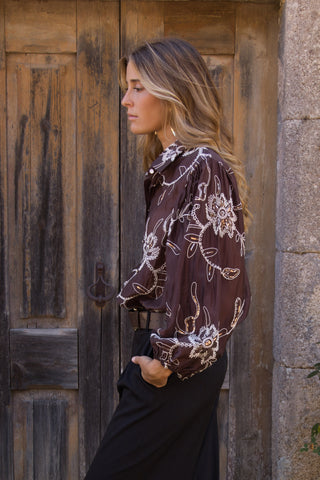 Blusa Boho Bordada