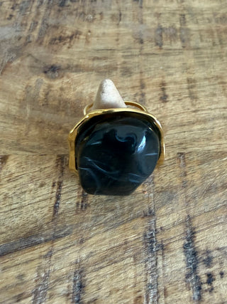 Anillo de resina y acero inoxidable