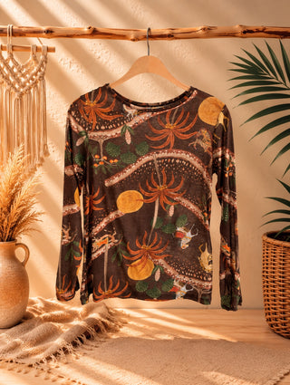 Camiseta tropical cashmere