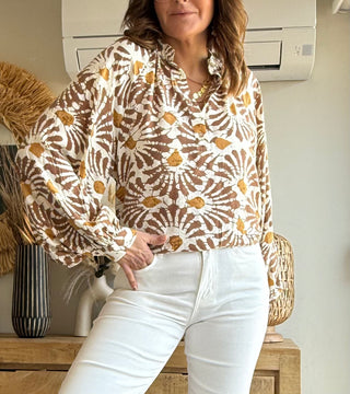 Blusa Estampado Tierra