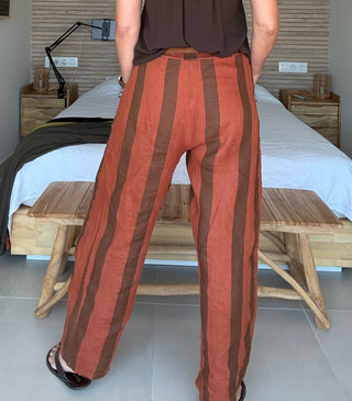 Pantalón Lino Rayas