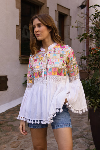 Blusa Boho Bordada Jaipur