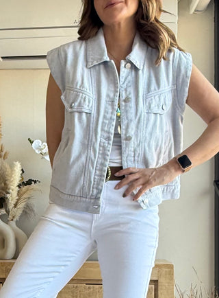 Chaleco Denim Soft Colors