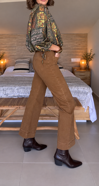 Jean Flare Caramel