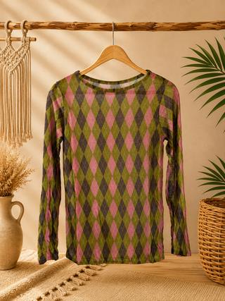 Camiseta Cashmere Argyle