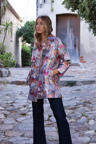 Abrigo Jacquard Birds