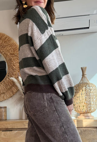 Jersey Lana Mix Rayas