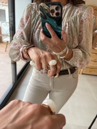 Anillo Elástico Resina Blanca