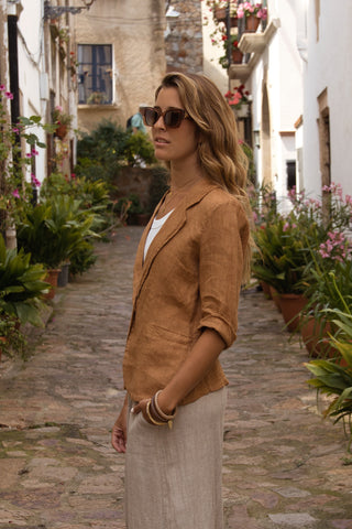 Blazer de Lino Capri