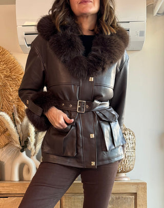 ✨ Chaqueta “Luxe Pelo Brown”