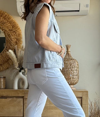 Chaleco Denim Soft Colors
