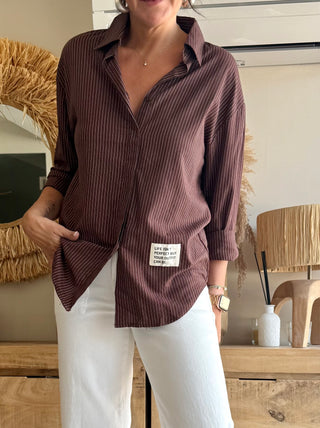 Camisa Rayas Algodón