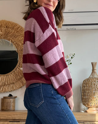 Jersey Lana Mix Rayas