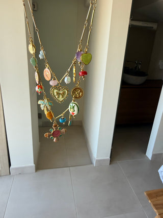 Collar Boho Amuletos Color