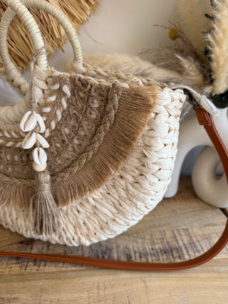 Bolso Boho Trenzado Conchas