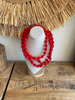 Collar Bolas Tela