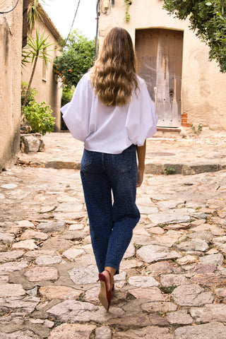 Jean Animal Print Blue