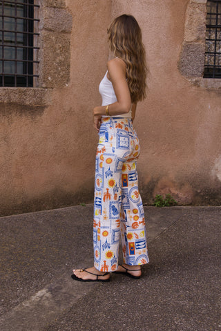 Pantalón Denim Langosta Mediterránea