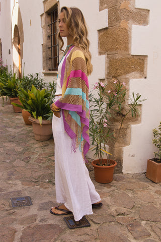 Poncho/Foulard Boho Multicolor