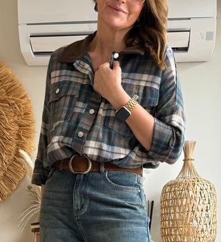 Camisa / Sobrecamisa de Franela Cuello Pana