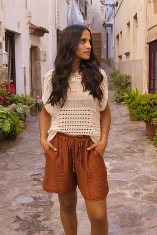 Top crochet Calado