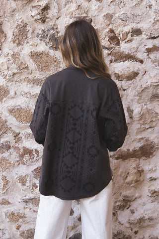 Chaqueta Oversize Étnica