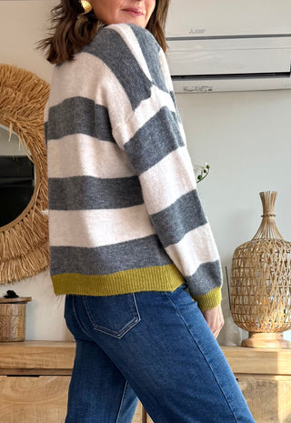 Jersey Lana Mix Rayas