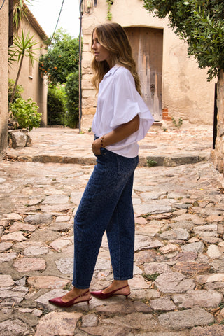 Jean Animal Print Blue