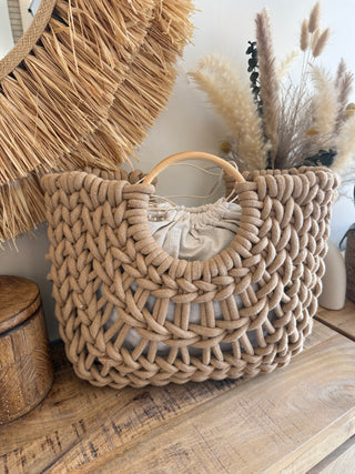 Bolso Crochet Boho Natural