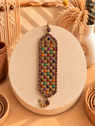 Pulsera Boho de Acero a Juego