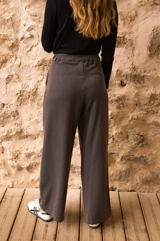 Pantalón  pinzas gris