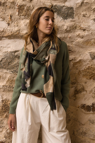 FOULARD GEO GREEN