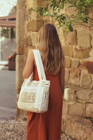 Bolso Algodón Basic Beige