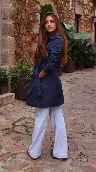 Gabardina Essence Azul