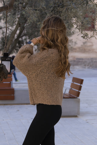 JERSEY TEXTURA CAMEL