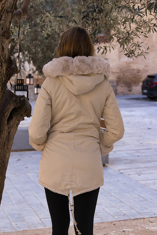 Chaqueta ártica beige