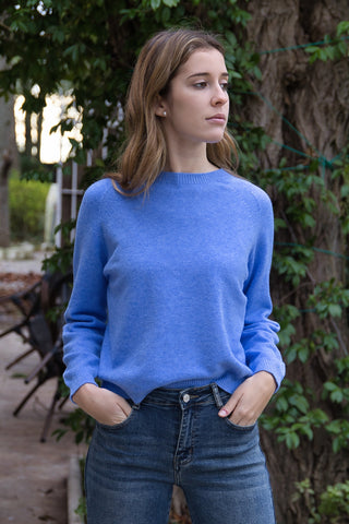 Jersey cashmere azul