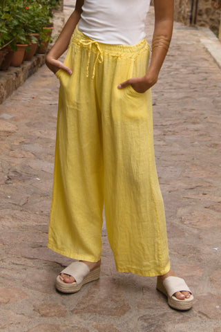 Pantalon Goma Lino