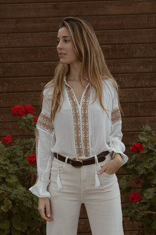 Blusa boho ibiza tierra