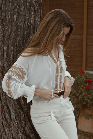 Blusa boho ibiza tierra